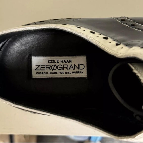 Cole Haan Zerogrand Bill Murray Custom Golf Shoes Black White Tuxedo Wingtip